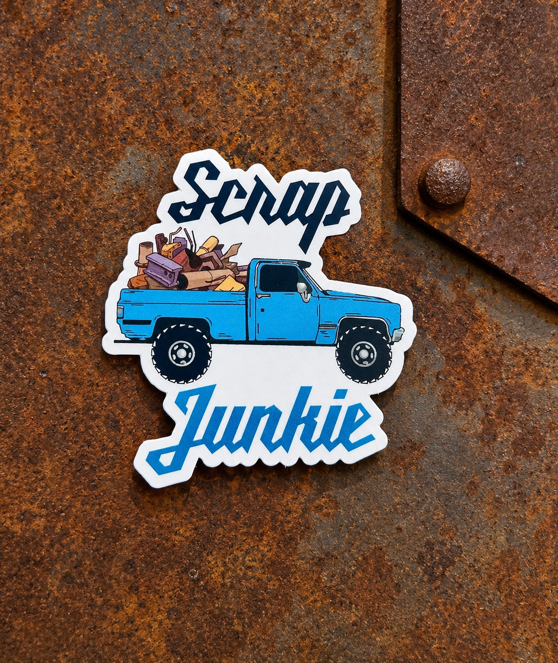 scrap truck sticker