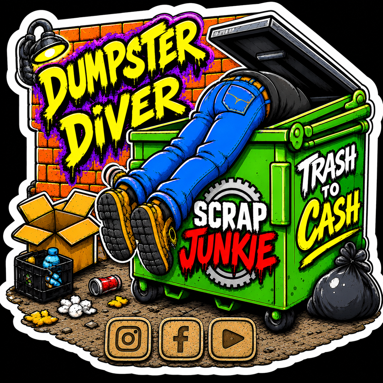 Dumpster Diver Sticker